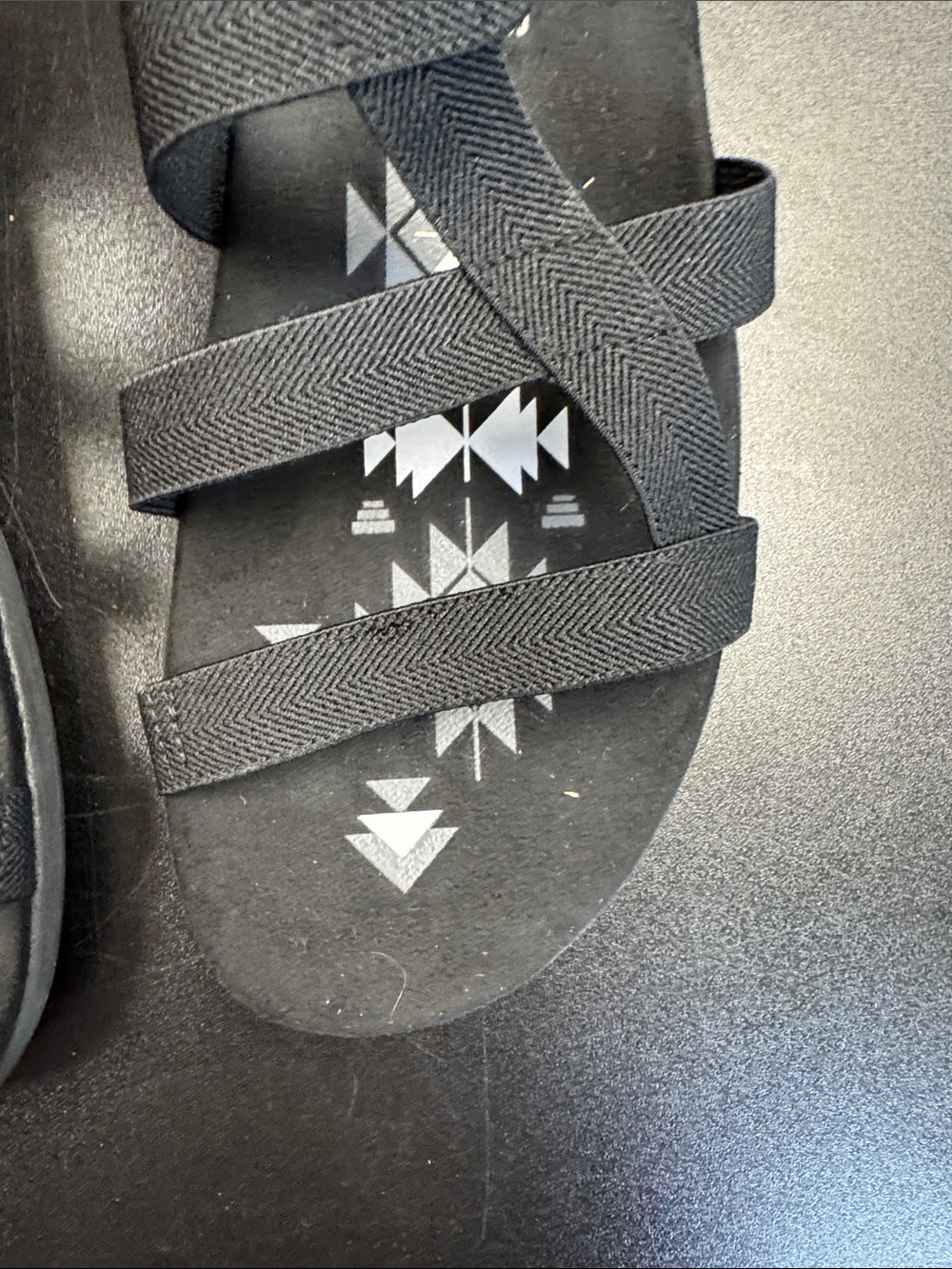 Skechers Black Strappy Sandals - Picture 8 of 10